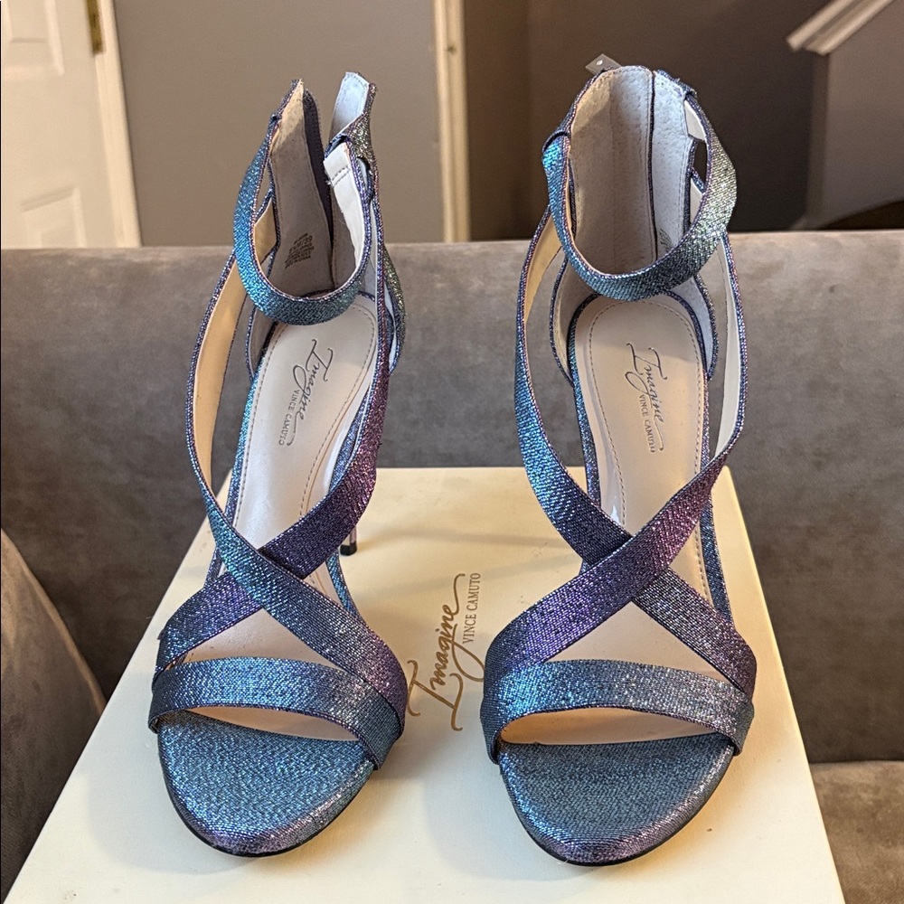 Vince Camuto Iridescent Strappy Heels